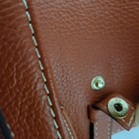 Authentic Valentino Mario Large Clutch shoulder leather bag crossbody Orange - Picture 9 of 17